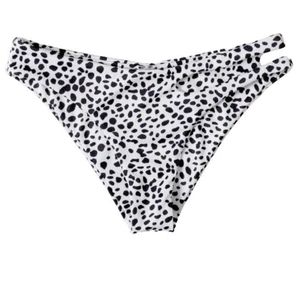 Dalmatian Cut Out Bikini Bottoms Large Black & White -Cut Out Side